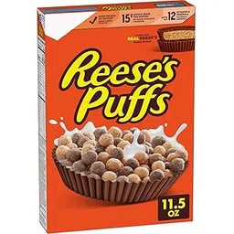 Reese Puffs Chocolate Peanut Butter Cereal Box – 11.5 oz (326 g) (Imported)-picture-21