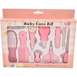 REEUZA Portable Manicure Grooming Kit for New Born Baby, 10 in 1 Healthcare Accessories Set to Keep Infants & Toddlers Clean|Perfect Nursery Gift with Nail, Hair, Ear Grooming Tools for Kids (Pink)-picture-15