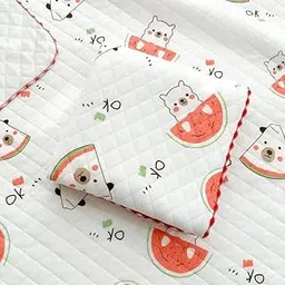 Reexplore Ultra Super Soft 100% Knitted Cotton Baby Swaddle Cloth | Soft Cotton Sheets Baby Wrap Fluffy 3 Layered AC Wrapping Receiving Blanket for New Born Babies (85x85 Cm,)-Pack of 1 (White 5)-picture-13