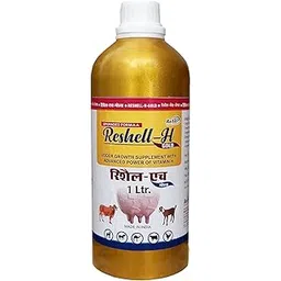 REFIT ANIMAL CARE Veterinary Vitamin H Supplement for Cow, Cattle, Goat, Chicken, Layers, Broilers, Poultry and Other Livestock Animals, 1 Litre, Reshell H Gold-picture-13