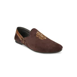 Regal Men Embroidered Lightweight Suede Slip-On Sneakers-picture-34