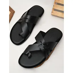 Regal Men Ethnic Leather Comfort Sandals-picture-15