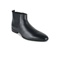 Regal Men Leather Mid-Top Chelsea Boots-picture-33