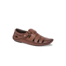 Regal Men Tan Brown Leather Shoe-Style Sandals-picture-10