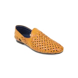 Regal Men Tan Brown Woven Design Shoe-Style Sandals-picture-19