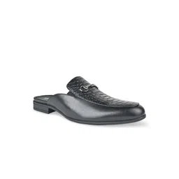 Regal Men Textured Embellished Comfort Insole Leather Horsebit Mules-image-26