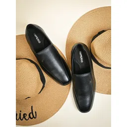 Regal Men Textured Leather Formal Loafers-picture-38