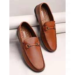 Regal Men Textured Leather Loafers-picture-43