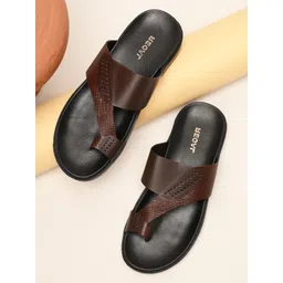 Regal Men Textured Leather Sandals-picture-44