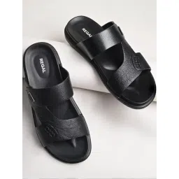 Regal Men's Black Casual Sandals-picture-38