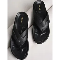 Regal Men's Black Thong Sandals-picture-15