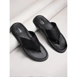 Regal Men's Black Thong Sandals-picture-20
