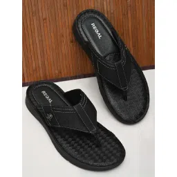 Regal Men's Black Thong Sandals-picture-23