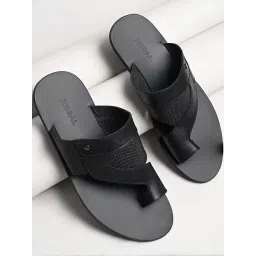 Regal Men's Black Toe Ring Sandals-picture-39