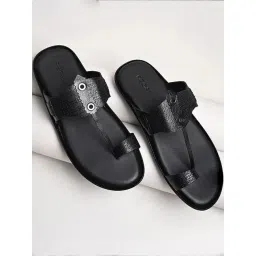 Regal Men's Black Toe Ring Sandals-picture-44