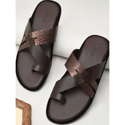 Regal Men's Brown Toe Ring Sandals-picture-27
