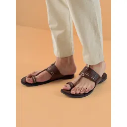 Regal Men's Brown Toe Ring Sandals-picture-28