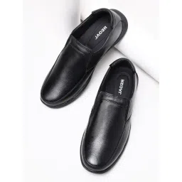 Regal Men's Comfort Black Slip-On Shoes-picture-42