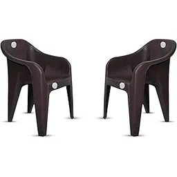 REGILLER Modern Plastic Chair Set for Home, Office, Cafeteria, Balcony, Garden & Outdoor Use | Strong & Durable Body | Stackable, Lightweight & Ergonomic Design (Pack of 2)-picture-14