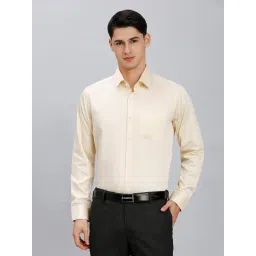 Reid & Taylor Beige Cotton Regular fit Solid Shirt-picture-22