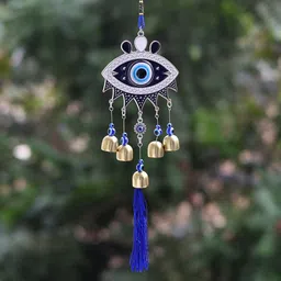 reiki crystal products Feng Shui Big Size Evil Eye hanging Wind Chimes For Home Office Car Bike Aluminium, Iron Windchime-picture-19