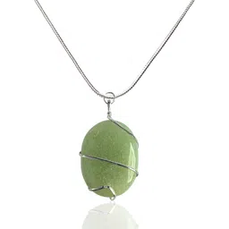 reiki crystal products Natural Green Jade Wire Wrapped Oval Shape Pendant Locket for Unisex Jade Crystal Pendant-picture-12