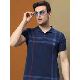 RELANE Men Striped Polo Collar Cotton T-shirt-picture-17