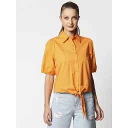 Remanika Orange Pure Cotton Shirt image 1