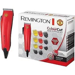 Remington Colourcut Hair Trimmer Manchester United Edition | 17-Piece Hair Clipper Kit With 9 Colour Coded Combs (1.5-25Mm) & 2 Taper Combs | Includes Barber Cape | 3-Year Guarantee HC5038, Red-picture-22