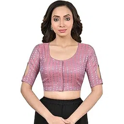 rene Jacquard Round Neck Casual Women Blouse(D-1005666)-picture-16