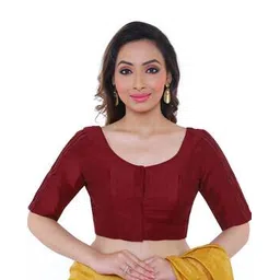 rene Round-Neck Front-Open Blouse-picture-10