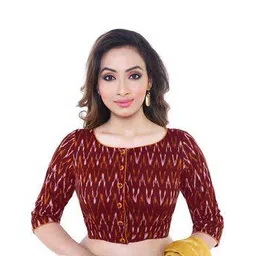 rene Women Ikat Print Front-Open Blouse-picture-33