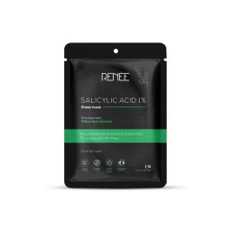 Renee Cosmetics Salicylic Acid Sheet Mask, Unclog pores, Reduces Dark Spots & Fine Lines, Soothes & Hydrates-picture-25