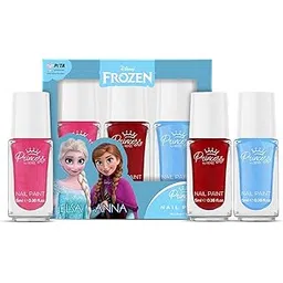 Disney Frozen Princess By RENEE Bubbles Nail Paint Elsa & Anna Pack Of 3 (5 Ml x 3), for Pre-teens Girls, Water-based Crafted in Japan, Soap-washable Gentle Formula, Alcohol-free, Cruelty-free & Vegan-picture-11