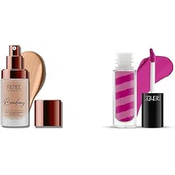RENEE Pro Broadway Liquid Foundation 05 Tranquil Infused with SPF 15 & Argan Oil for Nourishment l 30 ml Marble Liquid Lipstick - LM02 Stella 4.5ml, Enriched with Vitamin E & Jojoba Oil-image-5