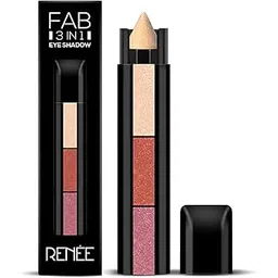 RENEE Fab 3 In 1 Eyeshadow 4.5Gm - Highly Pigmented 3 Shades In 1 Stick, Adds Dimension And Intensity With Shimmery Finish, Enriched With Vitamin E, Assorted-picture-26