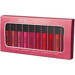 RENEE Stay Forever Matte Liquid Lipstick Combo | Transfer & Smudge-Proof | Long Lasting | Infused with Vitamin E & Jojoba Oil | Perfect for Gifting, Wedding & Special Occasions | Travel Pack of 10-picture-33