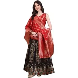 renvaani fashion RENVAANI Women's Jacquard Self Designed Semi-Stitched Latest Lehenga Choli-picture-14
