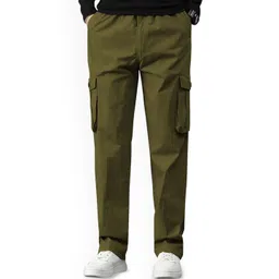 REOUTLOOK Men Relaxed High-Rise Cargos Trousers-picture-10