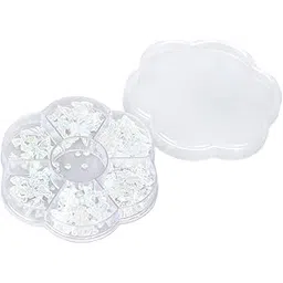 Resin Bowknot Pearl Charms for Nail Art - 6 Colors 3D French Charms With Box, Non-Sticky for Crafting, DIY Decoration (Par White)-picture-26