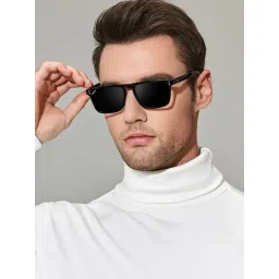 Resist Eyewear Black UV Protection Square Unisex Sunglasses-picture-32