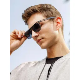 Resist Eyewear Black UV Protection Square Unisex Sunglasses-picture-31