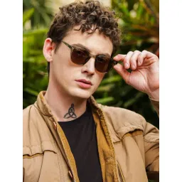 Resist Eyewear Brown Wayfarer UV Protected Unisex Sunglasses-picture-48