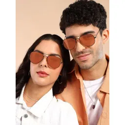 Resist Eyewear Pink UV Protection Aviator Unisex Sunglasses-picture-46