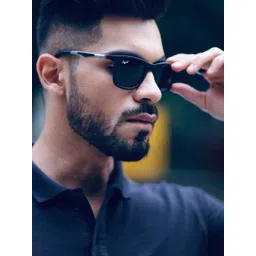 RESIST EYEWEAR Unisex Black Lens Wayfarer Sunglasses UV Protected Lens MARK BLACK BLACK-picture-27