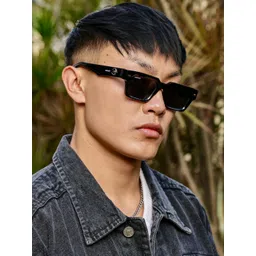 RESIST EYEWEAR Unisex Square UV Protected Lens Sunglasses DEFENDER BLACK BLACK-picture-15