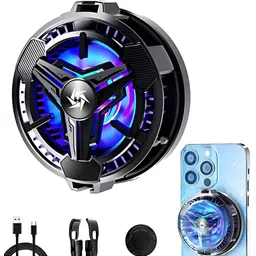 Retail Infinity Mobile Radiator Cooling Fan With RGB Lights For Android & IOS Cooling Pad-picture-41