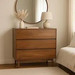 ReTree Furniture Mango Wood Chest of 3 Drawers | Stylish Multipurpose Wooden Storage Cabinet Organiser with Drawers for Bedroom, Living Room, Hotels, Office and Home Decor Furniture (Brown Finish)-picture-32