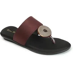 retro walk NV Style Women’s Fashion Flat Sandals for Casual Wear - Comfortable Slip-On Synthetic Flats with Stylish Embellished Strap & Soft Cushion Sole-picture-14