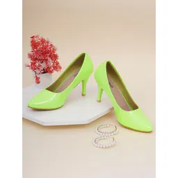 Retro Walk Pointed Toe Stiletto Heel Pumps-picture-37